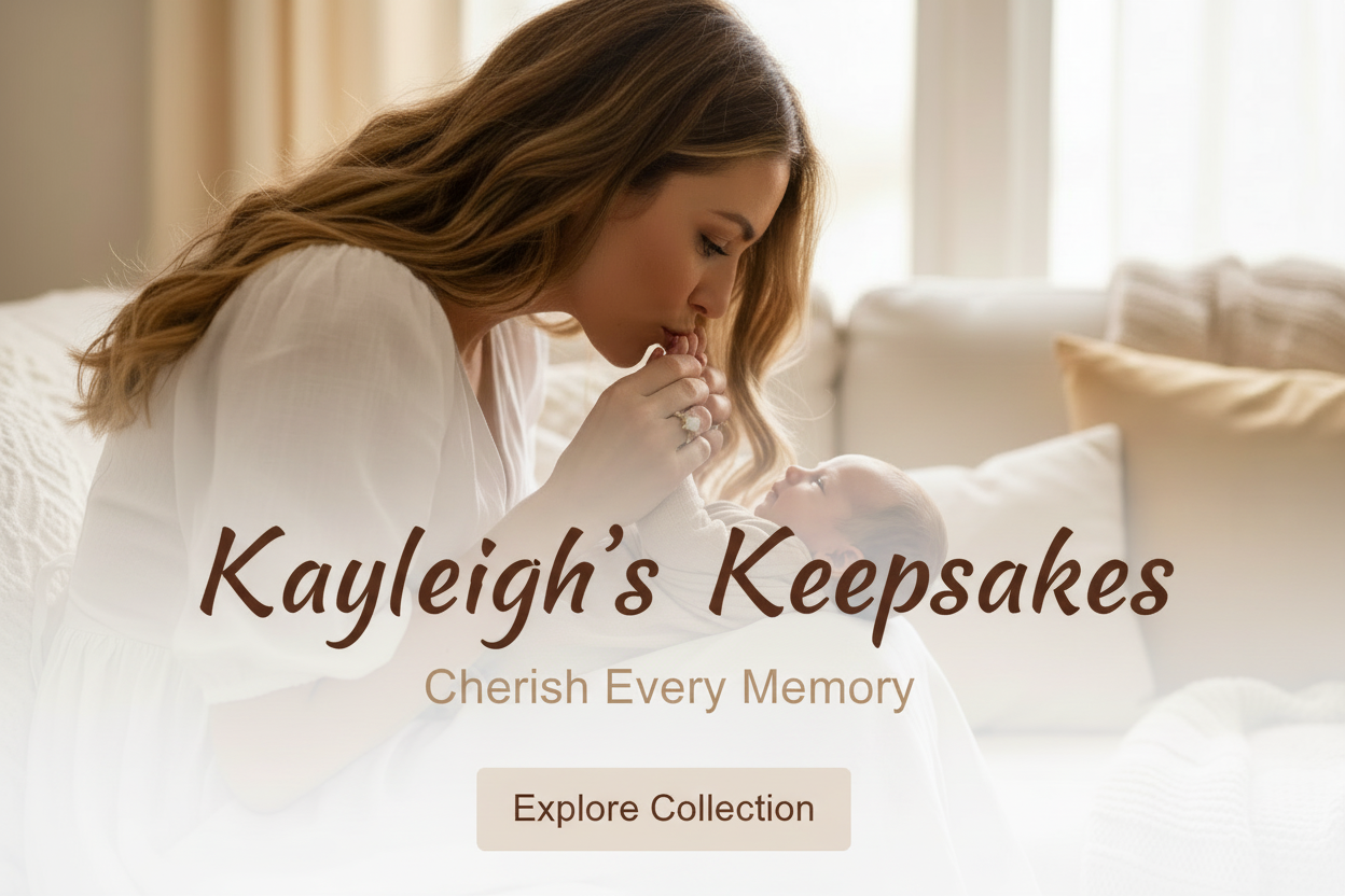 Kayleigh's Keepsakes Banner - Cursive Brown